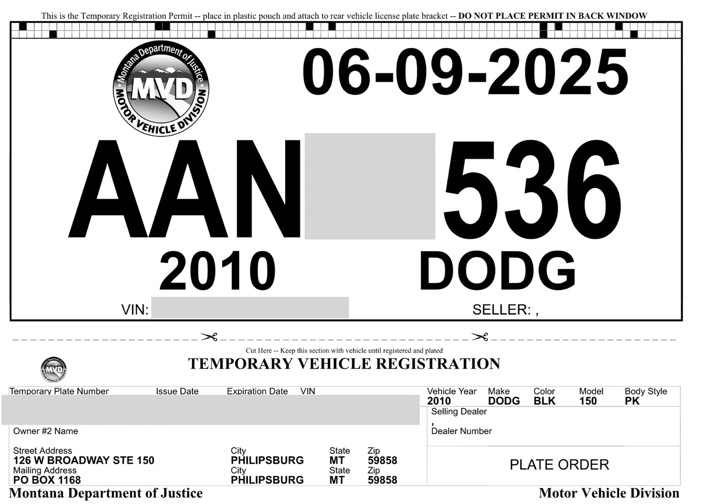 Stand Alone Temp Tag